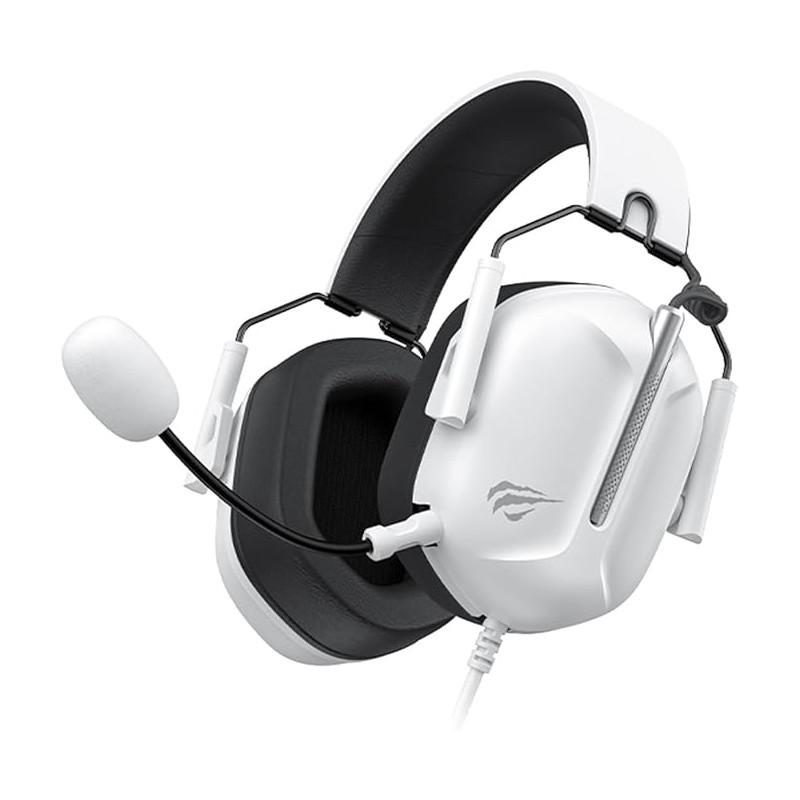Cuffie havit h2033d da gioco cablato con microfono 3.5mm bianco/nero