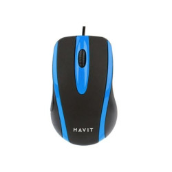 Mouse havit ms753 senza fili ottico 1000dpi nero/blu [hv-ms753]