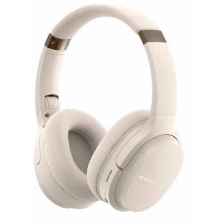 Cuffie havit i62 wireless/bluetooth per 3.5mm beige/oro [i62]