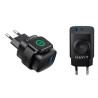 Caricabatterie havit uc132 wireless 22w 2porte adapte+watch nero