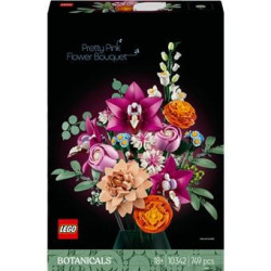 Lego botanicals il grazioso bouquet di fiori rosa multicolore [10342]