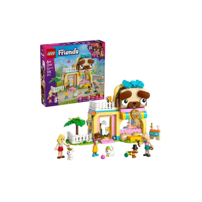 lego friends negozio di animali multicolore 375pz [42650]