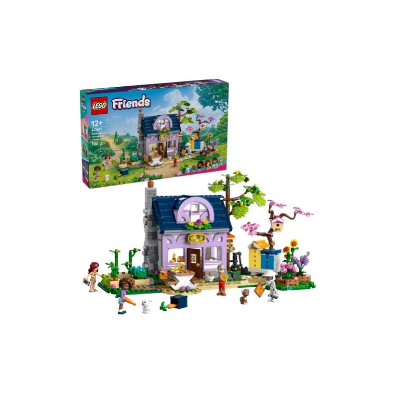 Lego friends la casa degli apicoltori e il giardino fiorito multicolore
