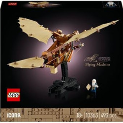 Lego icons macchina volante di leonardo da vinci multicolore 488pz