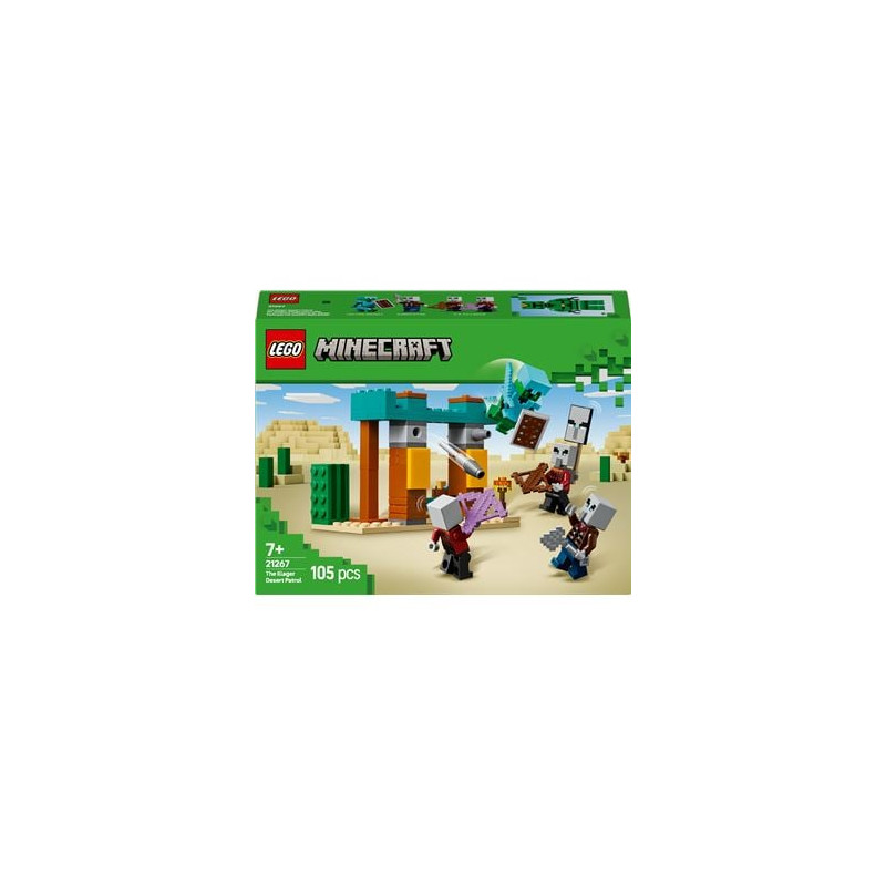 Lego minecraft pattuglia dell'illager del deserto multicolore