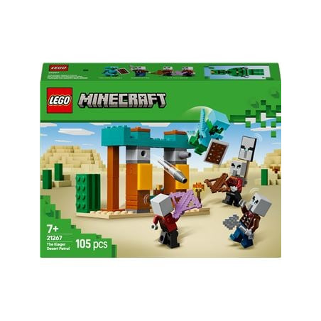 Lego minecraft pattuglia dell'illager del deserto multicolore
