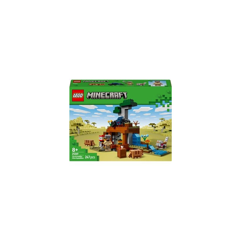 Lego minecraft la spedizione nella miniera di armadillo multicolore