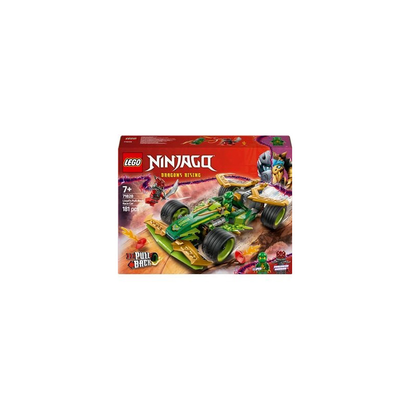 Lego ninjago auto da corsa pull-back di lloyd multicolore [71828]
