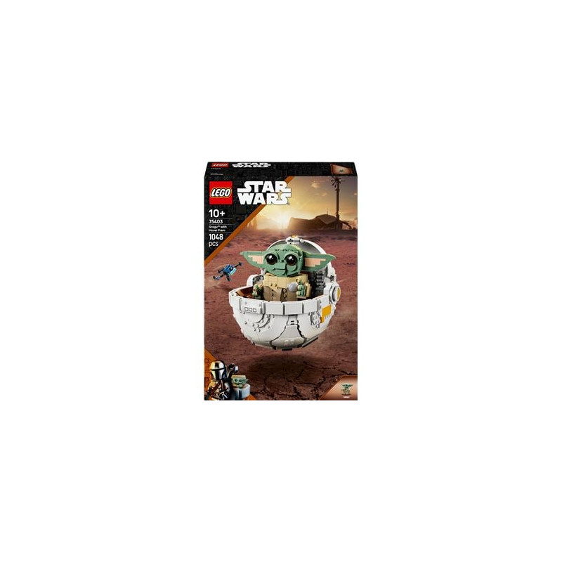 Lego star wars grogu e la sua carrozzina multicolore 1048pz [75403]