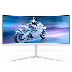 Monitor led 34" philips evnia classe f 3440x1440pix bianco [34m2c5501a/00]