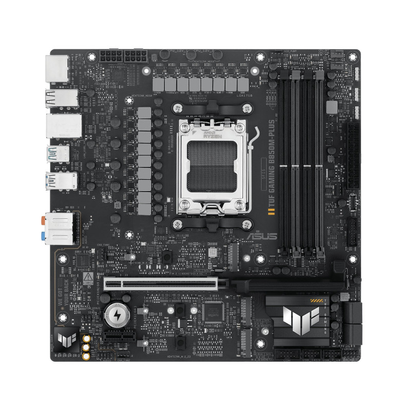 Scheda madre asus tuf b850m-plus am5 atx 4xddr5 nero [90mb1ix0-m0eay0]