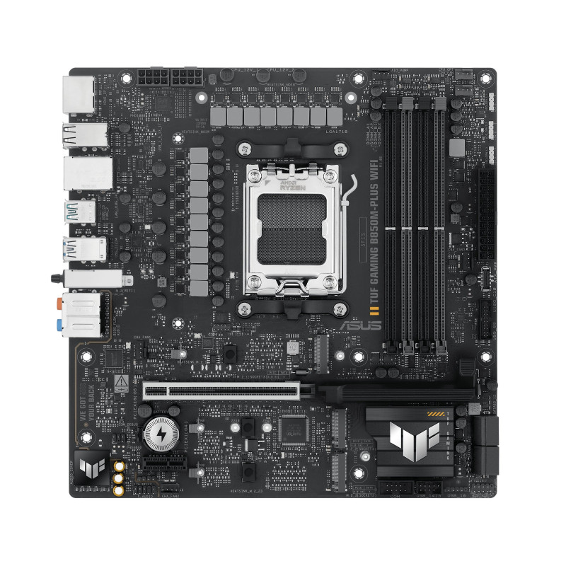 Scheda madre asus tuf b850m-plus am5 atx 4xddr5 nero [90mb1iy0-m0eay0]