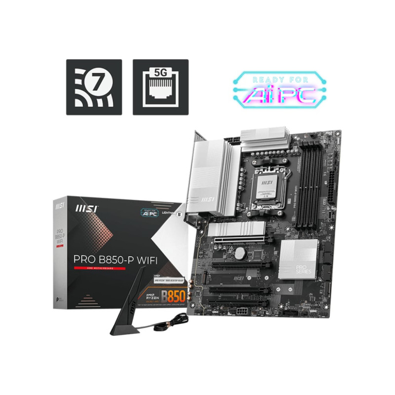 Scheda madre msi pro b850-p wifi socket am5 amd ryzen 7000 series