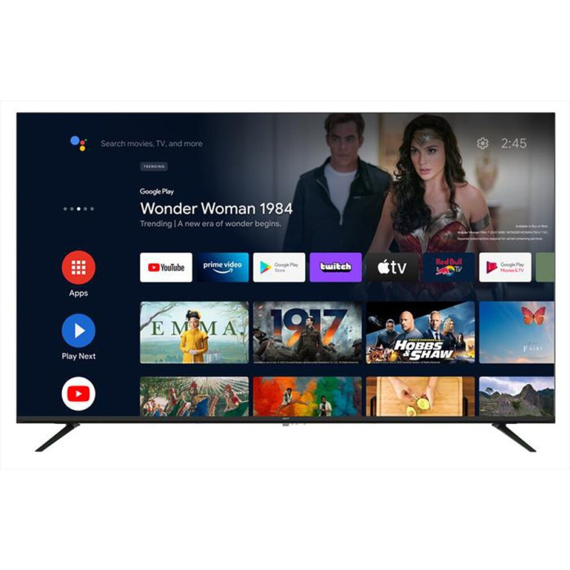 Tv led 55" qbell qt55uwf9b 4k uhd 3840x2160p smart tv classe