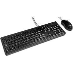 Tastiera kensington km100 eq con mouse/cablato/azerty/1000dpi/nero