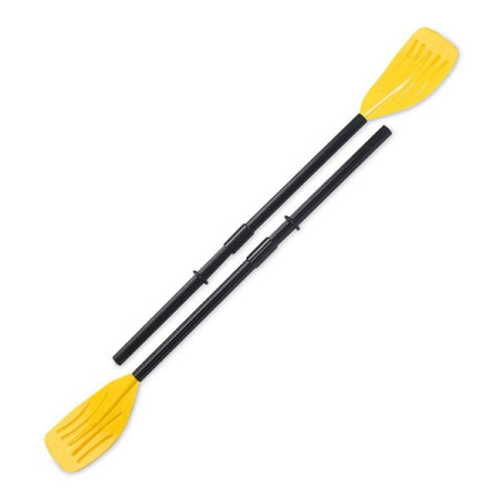 Pagaia intex in alluminio deluxe 122 cm nero/giallo [59623]