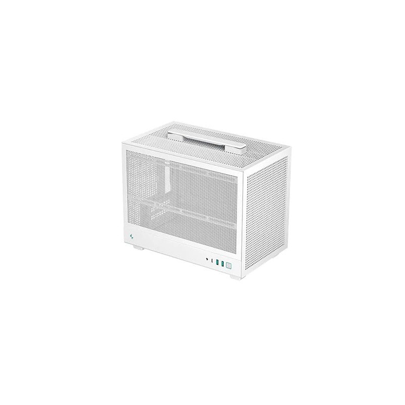 Case deepcool ch160 mesh mini tower mini-itx bianco [r-ch160-whnmi0-g-1]