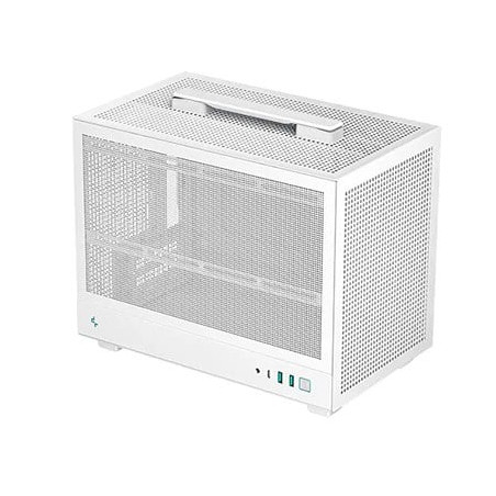 Case deepcool ch160 mesh mini tower mini-itx bianco [r-ch160-whnmi0-g-1]