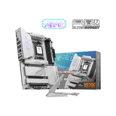 Scheda madre msi mpg x870e edge ti wifi socket am5, amd ryzen 7000