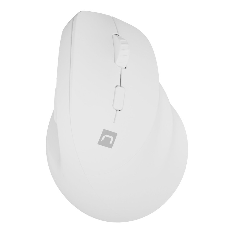Mouse natec crake 2 senza fil ottico 2400dpi 6 tasti bianco [umnatrbd0000041]