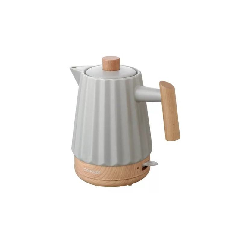 Bollitore elettrico concept rk0091 1.5l 1500w grigio chiaro [hkcoecz00rk0091]