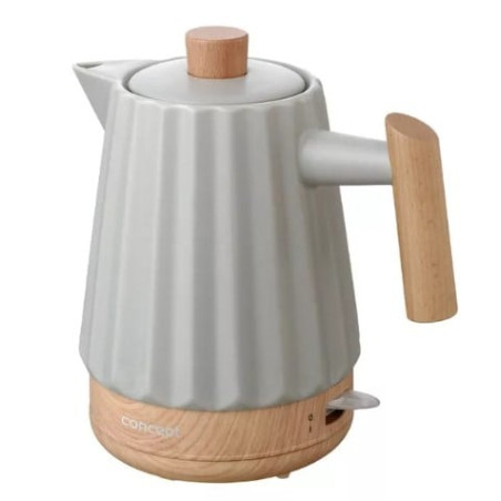 Bollitore elettrico concept rk0091 1.5l 1500w grigio chiaro [hkcoecz00rk0091]