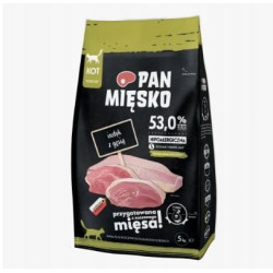 Cibo secco per gatti pan miesko tacchino con oca piccolo 5kg