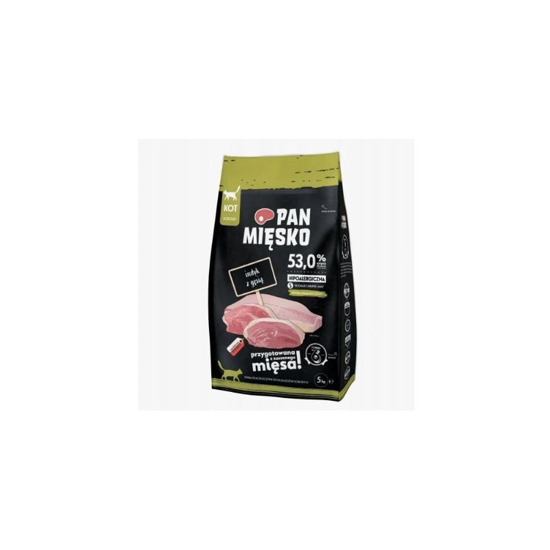 Cibo secco per gatti pan miesko tacchino con oca piccolo 5kg