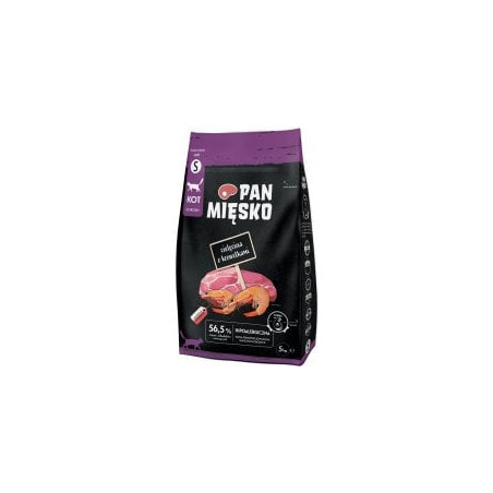 Cibo secco per gatti pan miesko vitello con gamberetti piccolo 5kg