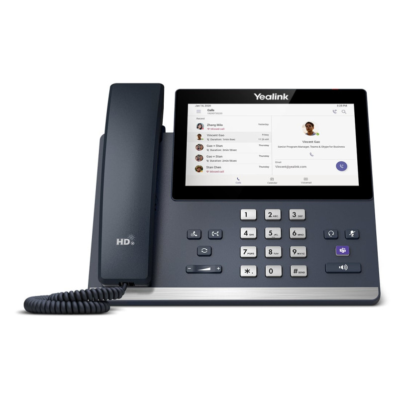 Telefono voip yealink mp56 e2 ip phone 7" cablata grigio [1301017]