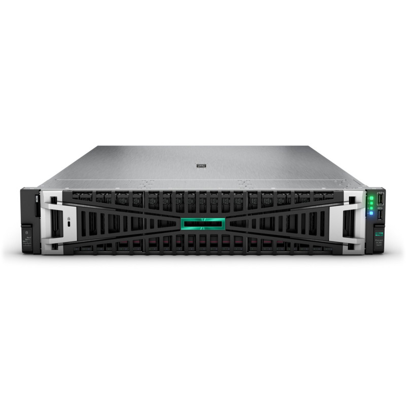 Server hp proliant dl380 gen11 64gb/91.2tb/2u/2.4ghz/sata/argento