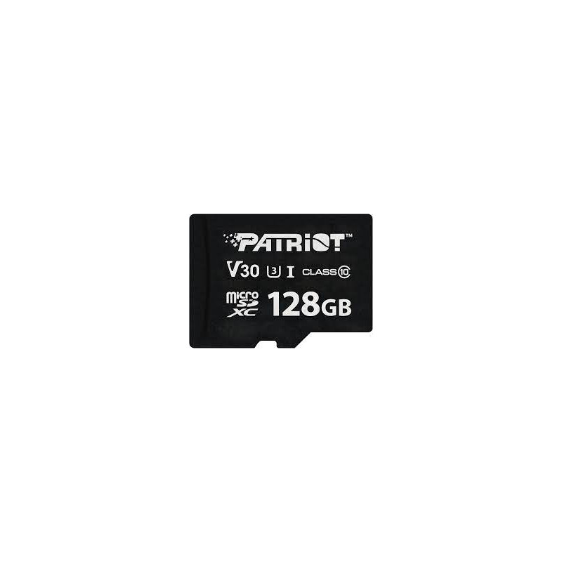 128gb scheda micro sdxc patriot vx 90/80 mbs v30 u3 uhs-i nero