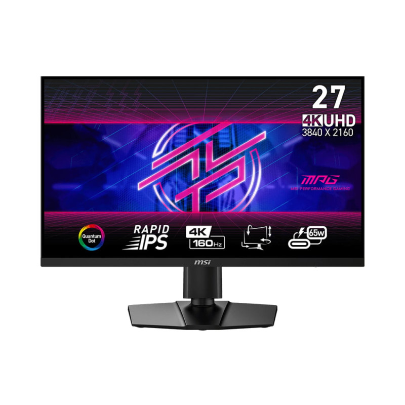 Monitor led 27" msi mpg 274urfde qd classe f 0.5ms 4k ultra