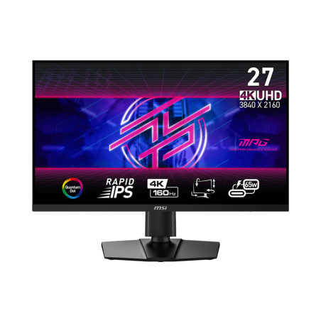 Monitor led 27" msi mpg 274urfde qd classe f 0.5ms 4k ultra