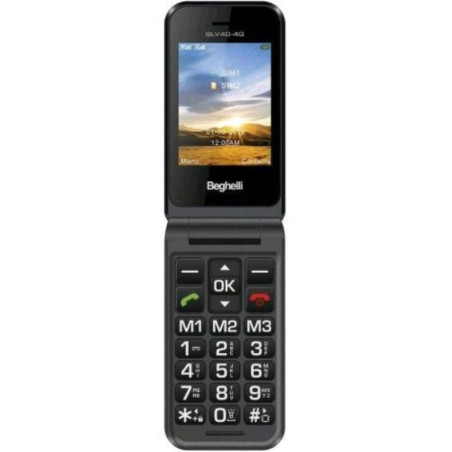 Telefono cellulare beghelli slv40 4g dual sim nero