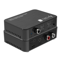 Convertitore audio techly da digitale ad analogico nero