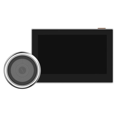 Spioncino ezviz hp2 con videocitofono integrato 4.3 nero/argento