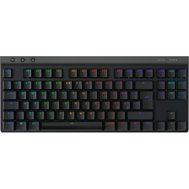 Tastiera gaming logitech g515 lightspeed tkl wireless nera [920-012565]