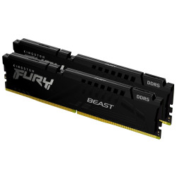 Ram dimm ddr5 2x16gb kingston fury beast 6400mhz ddr5 cl32 1.4v nero
