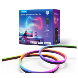 Striscia luminosa govee neon led 4m 24v rgbic nera [h61d4c11]