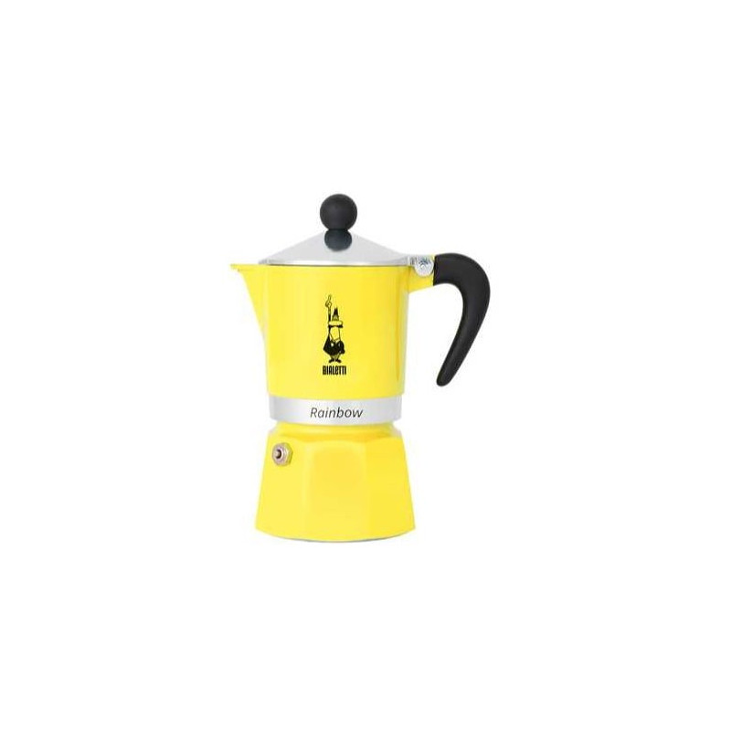Caffettiera bialetti primavera rainbow 3tz giallo [29583]