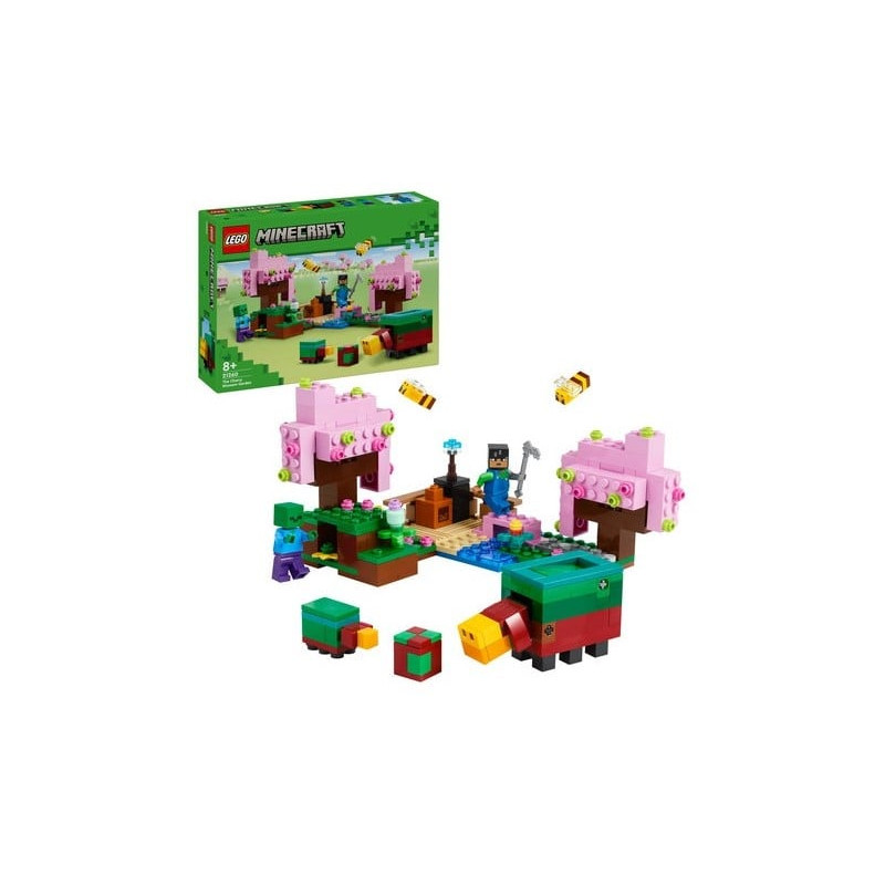 Gioco da costruzione lego giardino dei ciliegi in fiore multicolore