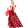 Bambola barbie signature holiday doll bionda [hrm61]