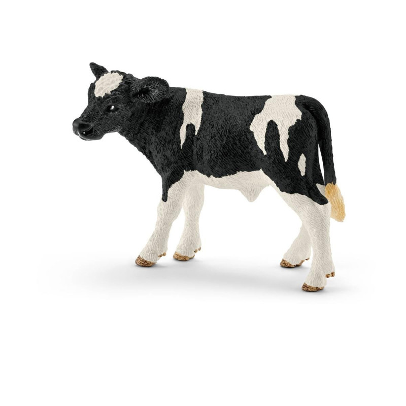 Schleich farm world vitello holstein plastica bianco/nero [13798]