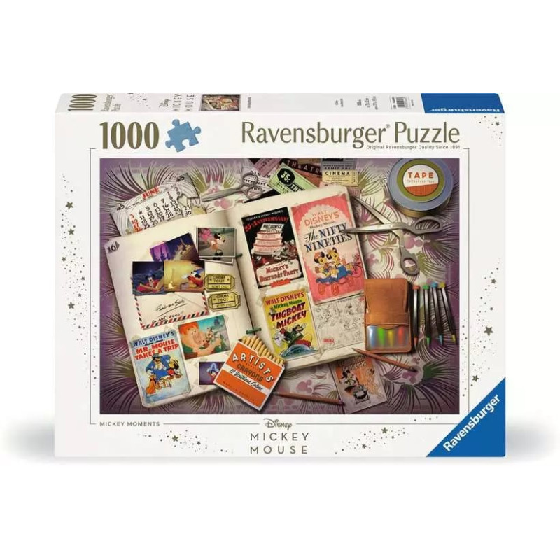 Puzzle ravensburger 1940 mickey moments 1000pezzi [12000840]