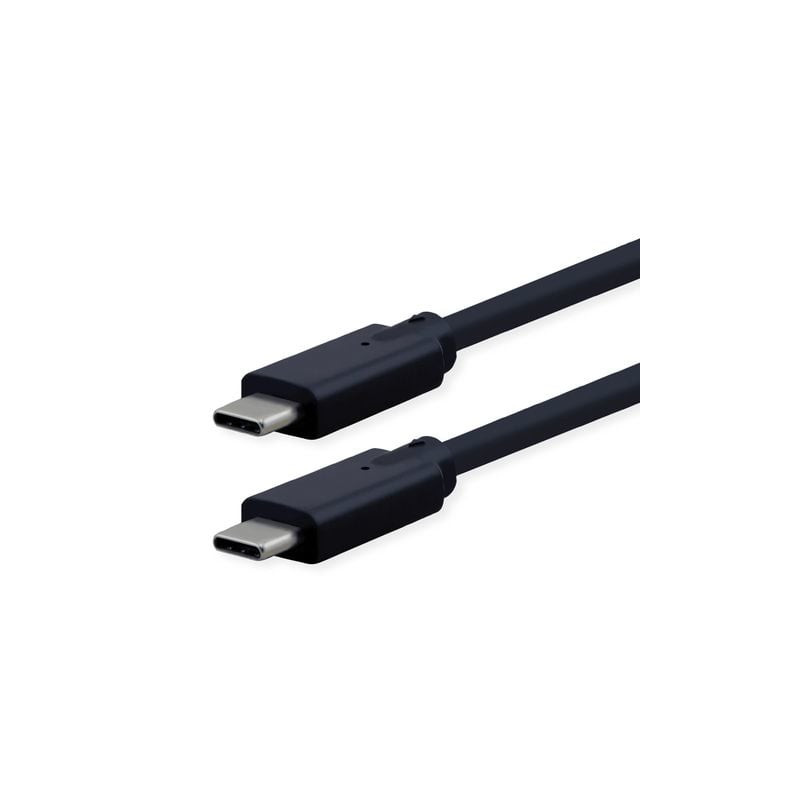 Cavo usb roline usb-c/c usb 3.2 1m nero [ro11.02.9076]