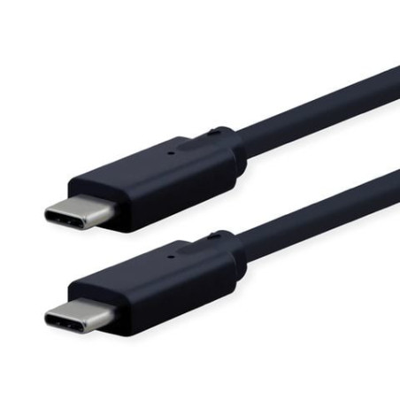Cavo usb roline usb-c/c usb 3.2 1m nero [ro11.02.9076]