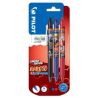 Set penne pilot frixion clicker naruto shipudden nero/rosso/blu 3pz
