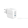 Caricabatterie conceptronic althea 17w usb pd gan 3 porte 67w con