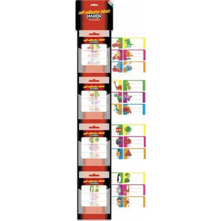 etichette autoadesive markin x11046esp40 cravatta 70x37mm 4x10 buste